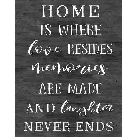 Love Resides White Modern Wood Framed Art Print by Carpentieri, Natalie