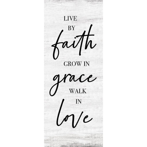 Walk in Love Black Modern Wood Framed Art Print by Carpentieri, Natalie