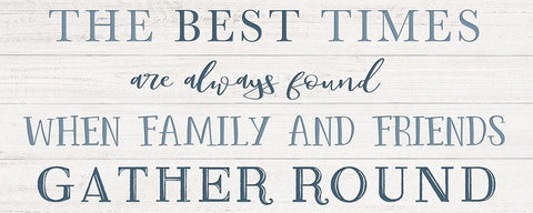 Family and Friends Gather Black Ornate Wood Framed Art Print with Double Matting by Carpentieri, Natalie