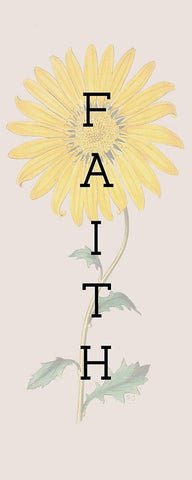 Faith White Modern Wood Framed Art Print with Double Matting by Jill, Susan