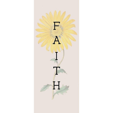 Faith Gold Ornate Wood Framed Art Print with Double Matting by Jill, Susan