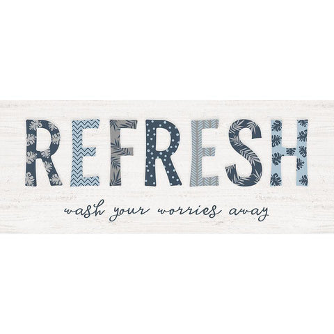 Refresh Black Modern Wood Framed Art Print by Carpentieri, Natalie