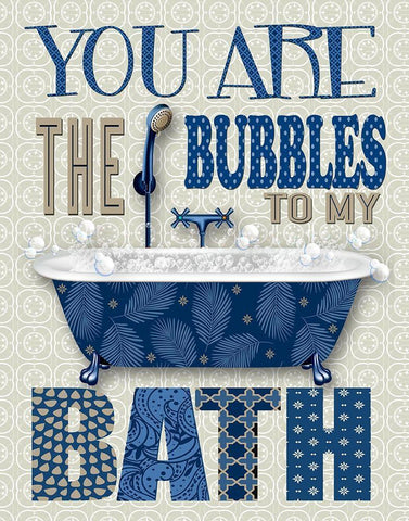 Bubble Bath Black Ornate Wood Framed Art Print with Double Matting by Knutsen, Conrad