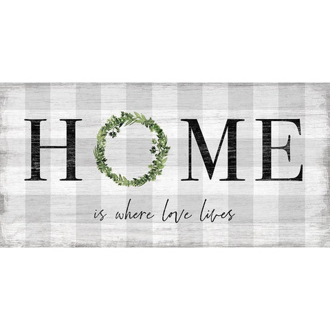 Where Love Lives Gold Ornate Wood Framed Art Print with Double Matting by Carpentieri, Natalie