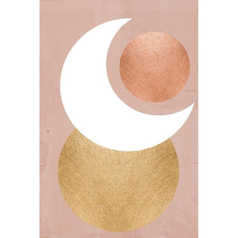 Lunar Mystic Black Modern Wood Framed Art Print by Santiago, Daniela