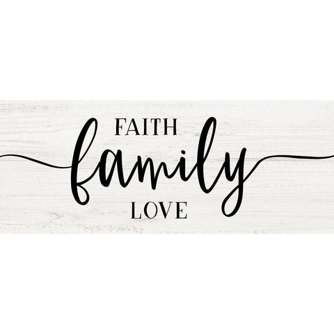 Faith Family Gold Ornate Wood Framed Art Print with Double Matting by Carpentieri, Natalie
