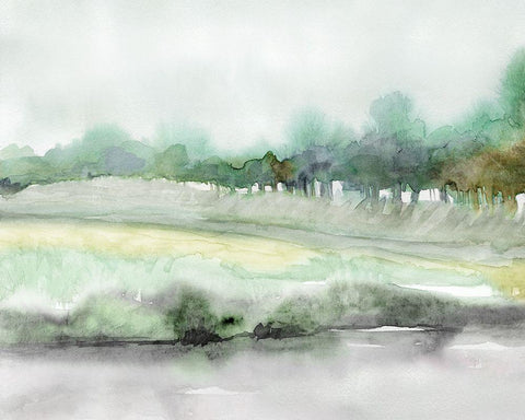 Season of Summer Black Ornate Wood Framed Art Print with Double Matting by Robinson, Carol