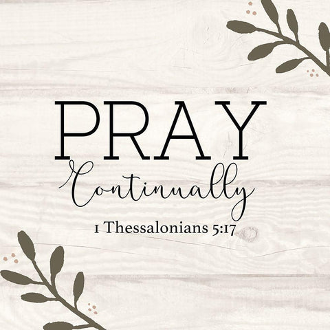 Pray White Modern Wood Framed Art Print by Jill, Susan