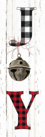 Checkered Joy White Modern Wood Framed Art Print with Double Matting by Robinson, Carol