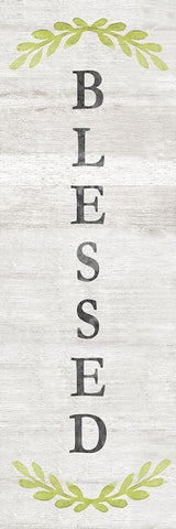 Blessed Black Ornate Wood Framed Art Print with Double Matting by Carpentieri, Natalie