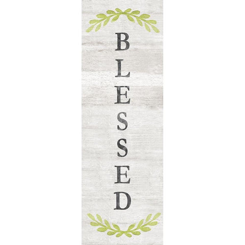 Blessed Black Modern Wood Framed Art Print by Carpentieri, Natalie
