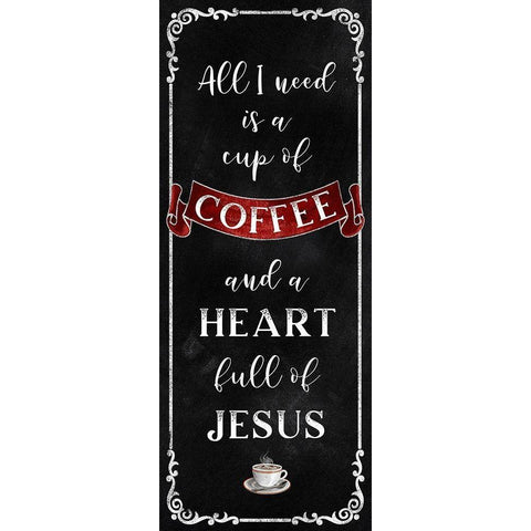 All I Need Black Modern Wood Framed Art Print by Knutsen, Conrad