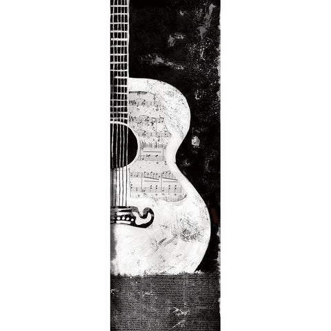 Accoustic Evening Gold Ornate Wood Framed Art Print with Double Matting by Knutsen, Conrad