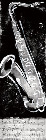 Jam Session Black Ornate Wood Framed Art Print with Double Matting by Knutsen, Conrad