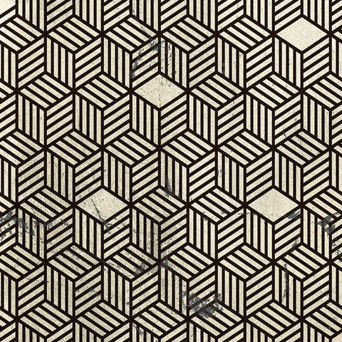 Black and White Box Gold Ornate Wood Framed Art Print with Double Matting by Jill, Susan