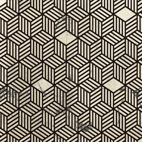 Black and White Box Black Ornate Wood Framed Art Print with Double Matting by Jill, Susan