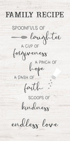 Family Kitchen Black Ornate Wood Framed Art Print with Double Matting by CAD Designs