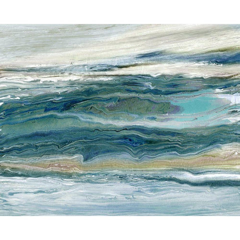 Wind and Water White Modern Wood Framed Art Print by Robinson, Carol