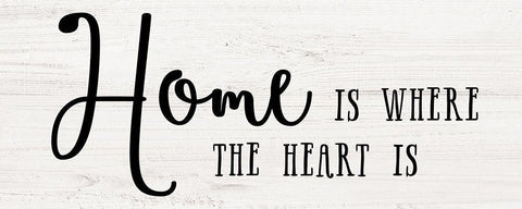 Home Heart White Modern Wood Framed Art Print with Double Matting by Murray, Amanda