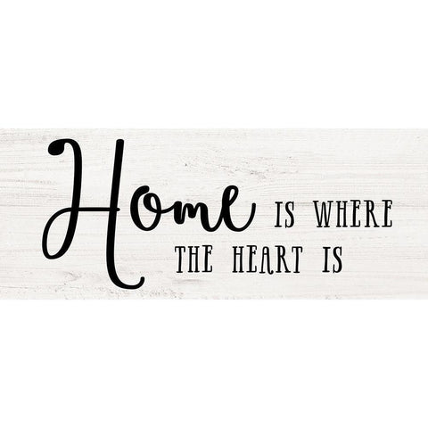 Home Heart Black Modern Wood Framed Art Print by Murray, Amanda
