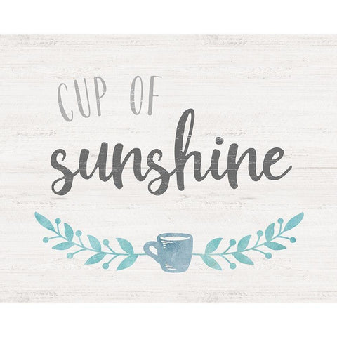 Cup of Sunshine Gold Ornate Wood Framed Art Print with Double Matting by Carpentieri, Natalie