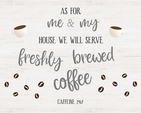 Freshly Brewed Coffee White Modern Wood Framed Art Print with Double Matting by Carpentieri, Natalie