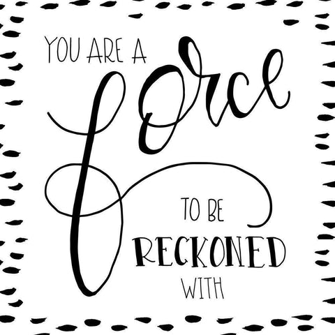 Force Black Modern Wood Framed Art Print by Murray, Amanda