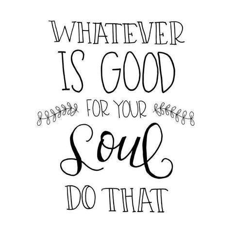 Good for Your Soul Black Modern Wood Framed Art Print by Murray, Amanda