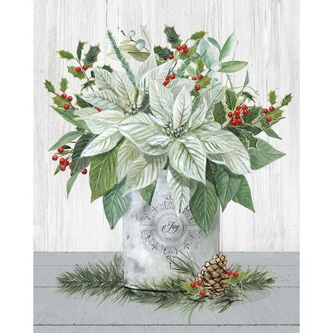 Farmhouse Christmas Joy Black Modern Wood Framed Art Print by Robinson, Carol