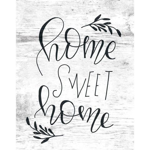 Home Sweet Home White Modern Wood Framed Art Print by Murray, Amanda