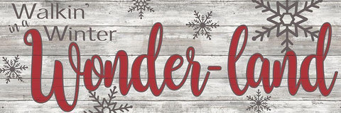 Winter Wonderland White Modern Wood Framed Art Print with Double Matting by Craven, Katrina