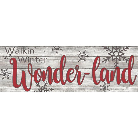 Winter Wonderland Black Modern Wood Framed Art Print by Craven, Katrina