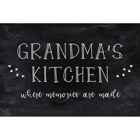 Grandmas Kitchen White Modern Wood Framed Art Print by CAD Designs