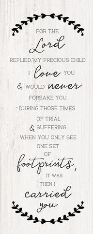 Footprints White Modern Wood Framed Art Print with Double Matting by CAD Designs