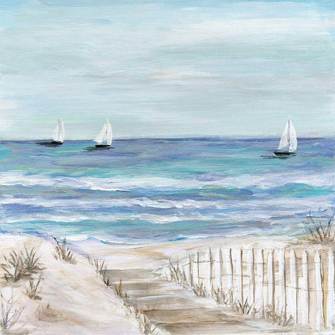 Gulf Shores III Black Modern Wood Framed Art Print by Dunlap, Marilyn