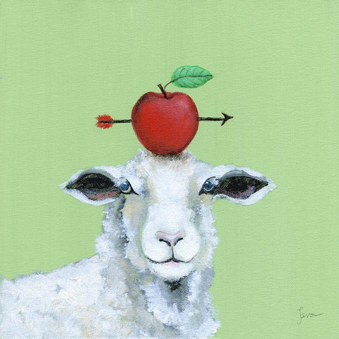 Playful Nature III White Modern Wood Framed Art Print with Double Matting by Tava Studios