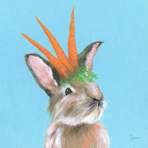 Playful Nature V White Modern Wood Framed Art Print with Double Matting by Tava Studios