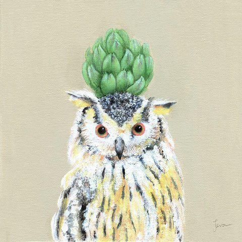 Playful Nature VI White Modern Wood Framed Art Print with Double Matting by Tava Studios
