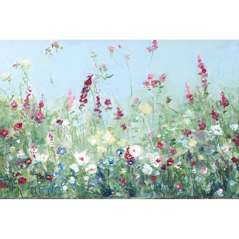 Sweet Summer Meadow White Modern Wood Framed Art Print by Swatland, Sally