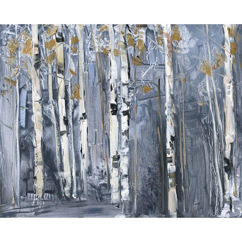 Modern Birch White Modern Wood Framed Art Print by Swatland, Sally