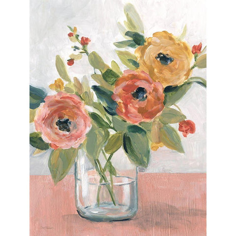 Sunny Fragrances White Modern Wood Framed Art Print by Robinson, Carol