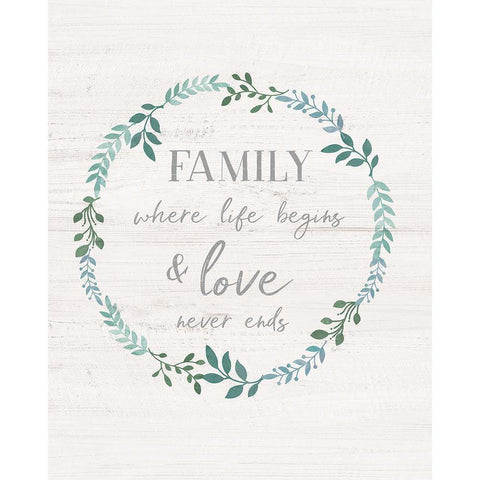 Family Love Black Modern Wood Framed Art Print by Carpentieri, Natalie