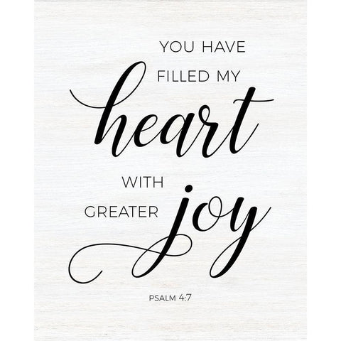 Greater Joy Black Modern Wood Framed Art Print with Double Matting by CAD Designs