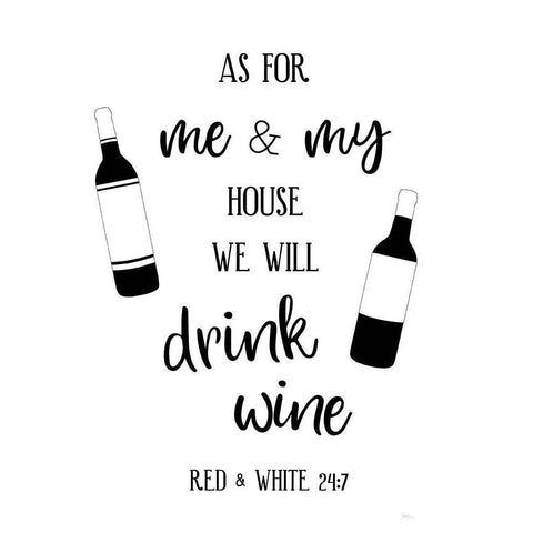 Drink Wine White Modern Wood Framed Art Print by Carpentieri, Natalie