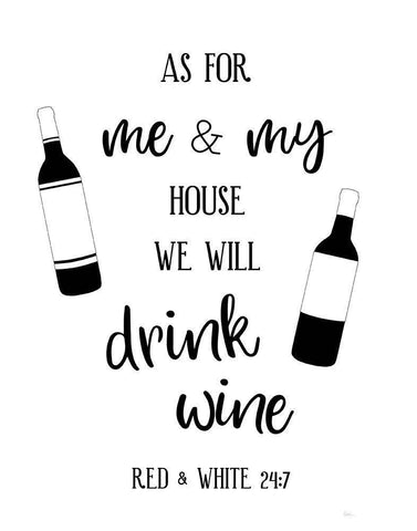 Drink Wine White Modern Wood Framed Art Print with Double Matting by Carpentieri, Natalie