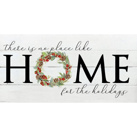 Home for the Holidays Black Modern Wood Framed Art Print with Double Matting by Swatland, Sally