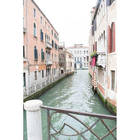 Venice Canal I White Modern Wood Framed Art Print by Nan