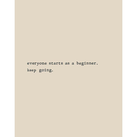 Keep Going Black Modern Wood Framed Art Print with Double Matting by CAD Designs