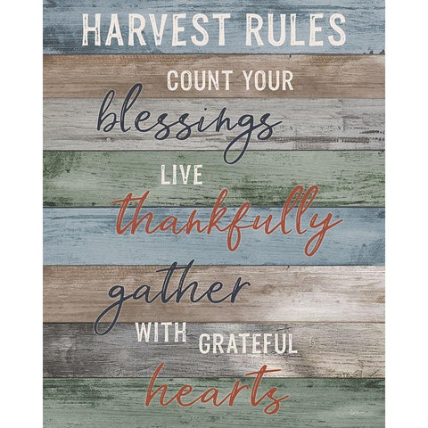 Harvest Rules Black Modern Wood Framed Art Print by Carpentieri, Natalie