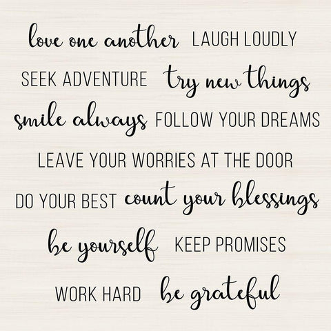 Love One Another Black Ornate Wood Framed Art Print with Double Matting by CAD Designs